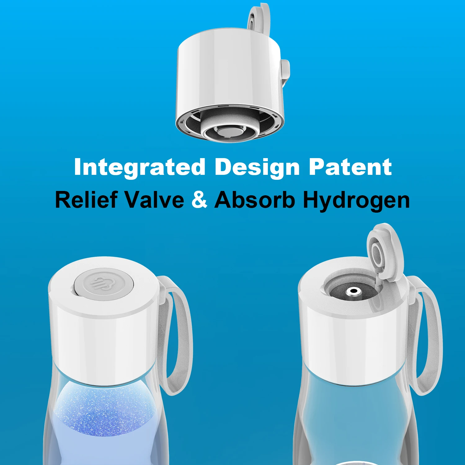 ALTHY Vodík Voda Generátor Fľaša DuPont SPE+PEM Dual Komora Maker lonizer Pohár + H2 Inhalačný prístroj 5000ppB Max Obrázok 4