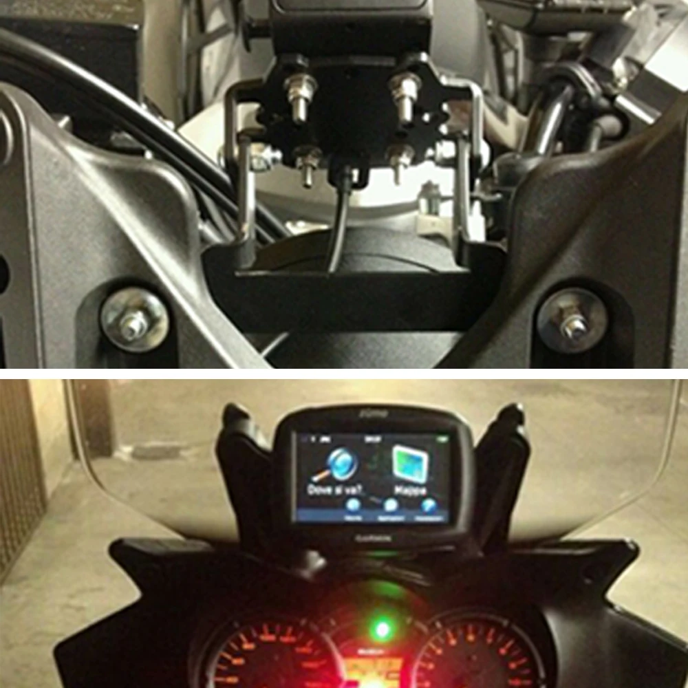 Motocyklové Príslušenstvo GPS navigácie držiak Fanúšikov Držiak Na Suzuki V-Strom 650 VStrom 2004 - 2011 2010 2009 2008 2007 Obrázok 5