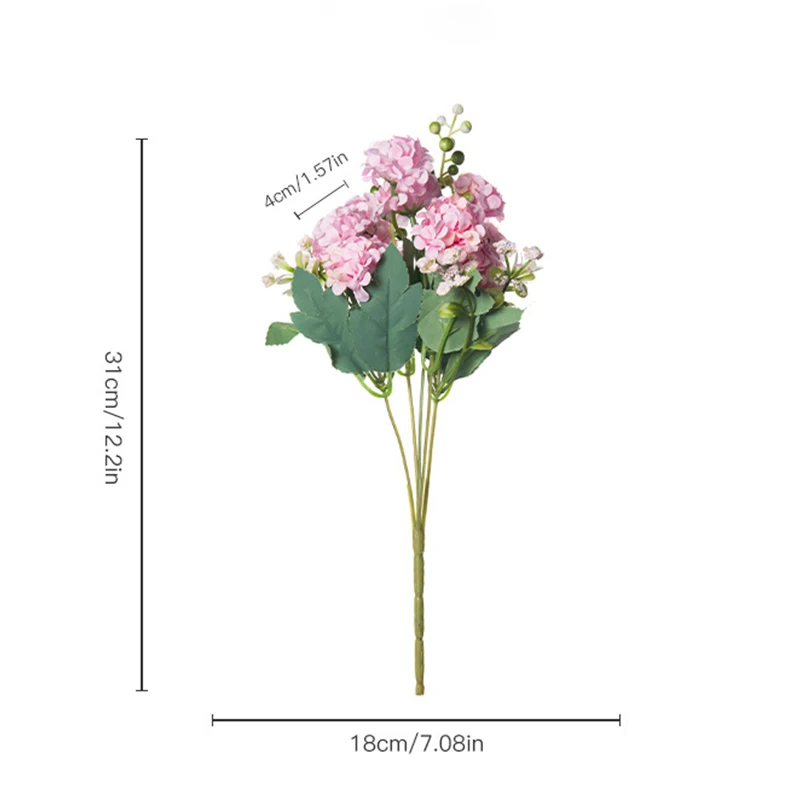 Umelé Kvety Vysoko Kvalitné Luxusné Svadobné Kytice, Dekorácie pre Domov Tabuľka Dekor Sky Blue Hodvábu Kvetov Skúmie Obrázok 5