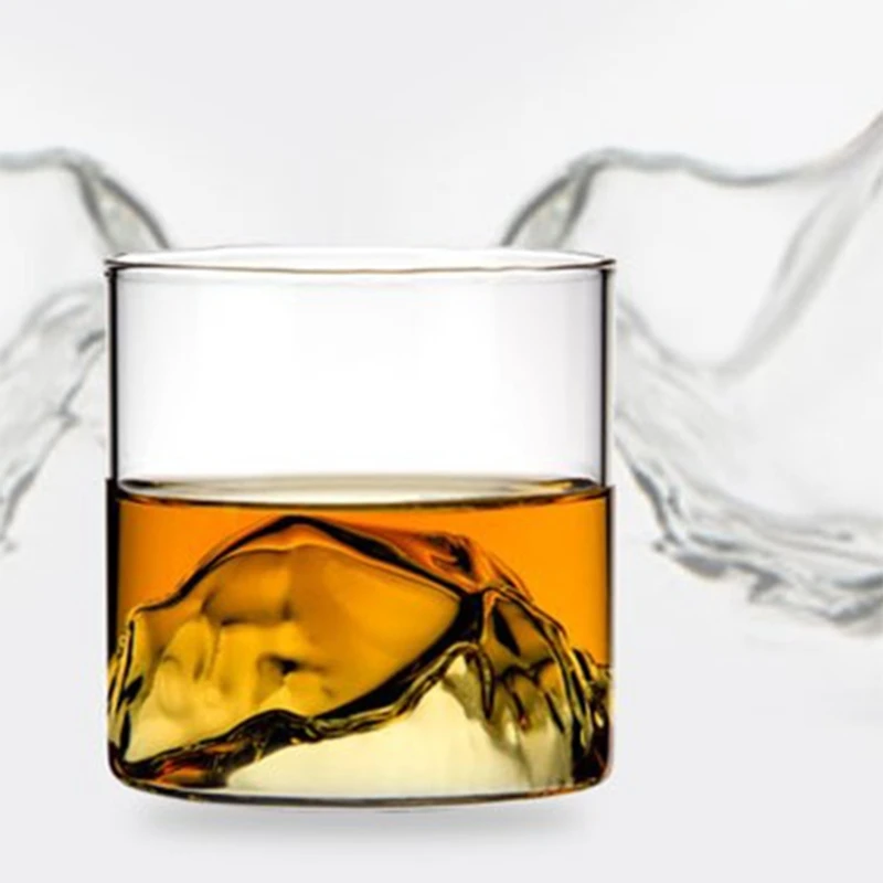 Whisky Okuliare 3D Horách Spodnej Sklo Materiál 200 ML Kapacita Koktejlové Poháre Obrázok 2