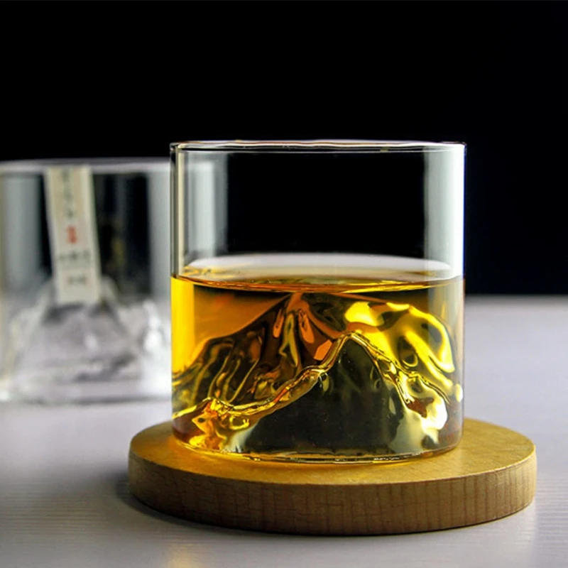 Whisky Okuliare 3D Horách Spodnej Sklo Materiál 200 ML Kapacita Koktejlové Poháre Obrázok 4