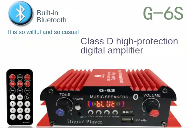 G919H/G30/G20/G8/G919/6-6S/K60 Bluetooth Zosilňovač Bluetooth Audio Zosilňovač Obrázok 3