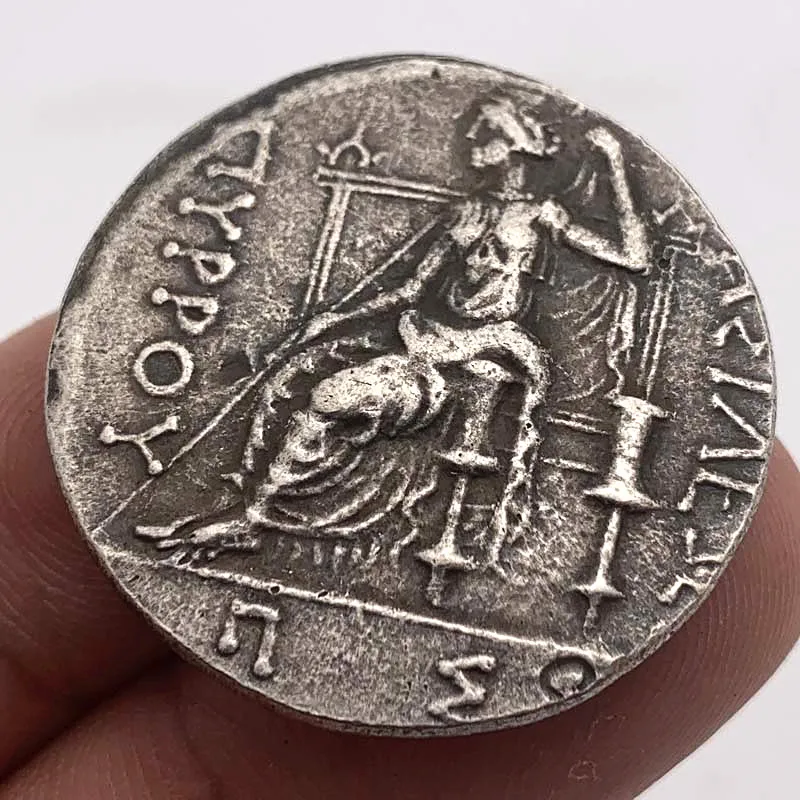 Grécke Bohyne Rytier 25 mm Starožitné Medi Staré Strieborné Medaily Pamätné Mince Odznak Zberateľskú Darček Ms01 Obrázok 0