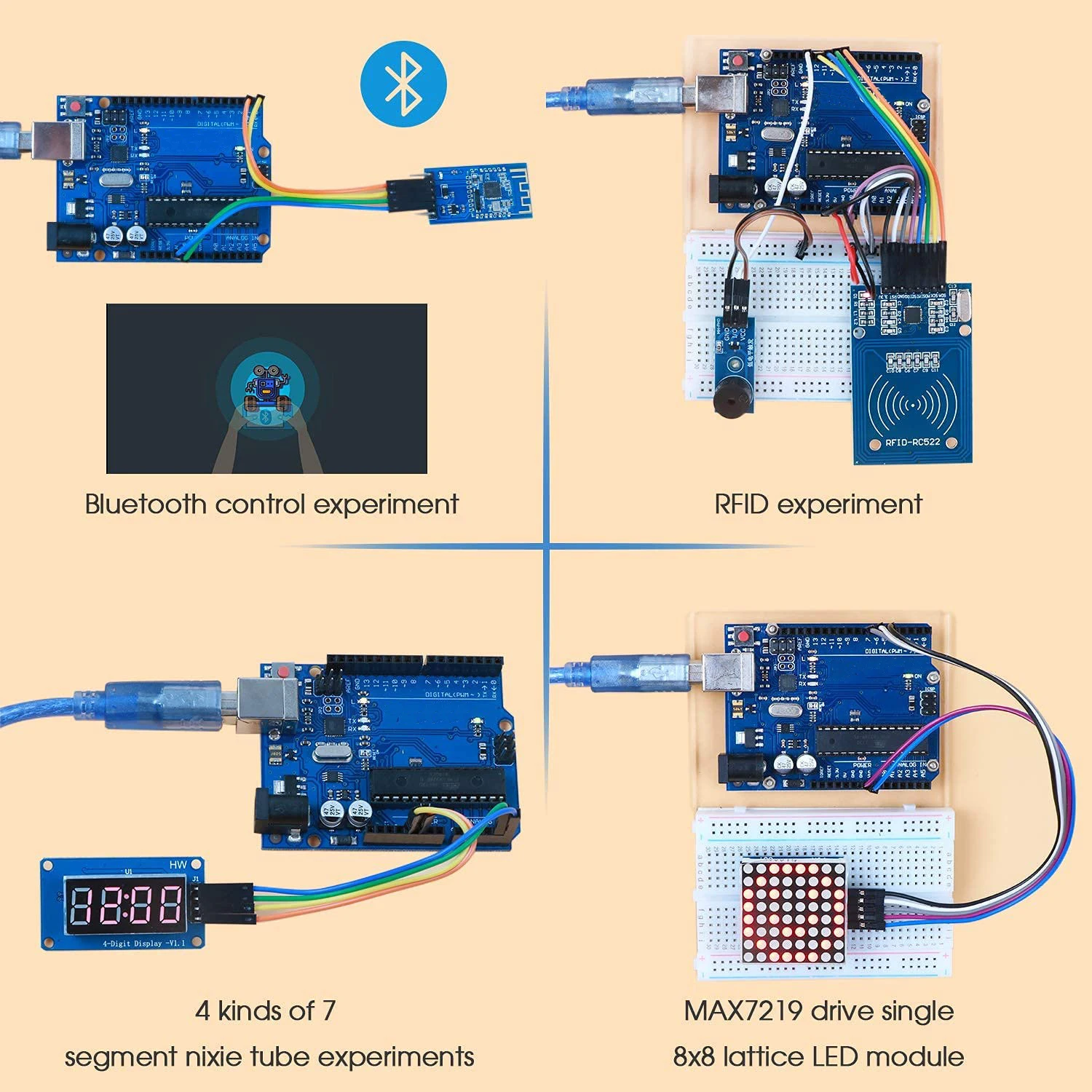 RFID Starter Kit pre Arduino UNO R3 Inovovaná verzia Vzdelávania Suite S Retail Box Obrázok 3
