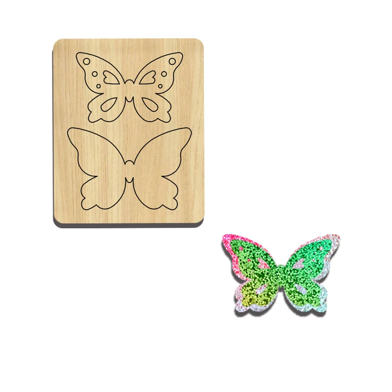 BC12 Motýľ Tvarované Dekorácie, Vlásenky Rezanie Die, ktoré sa Vzťahujú Na Väčšinu počítačov Obrázok 0