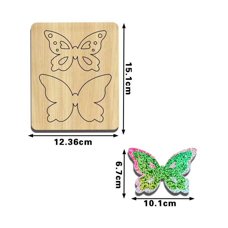BC12 Motýľ Tvarované Dekorácie, Vlásenky Rezanie Die, ktoré sa Vzťahujú Na Väčšinu počítačov Obrázok 1