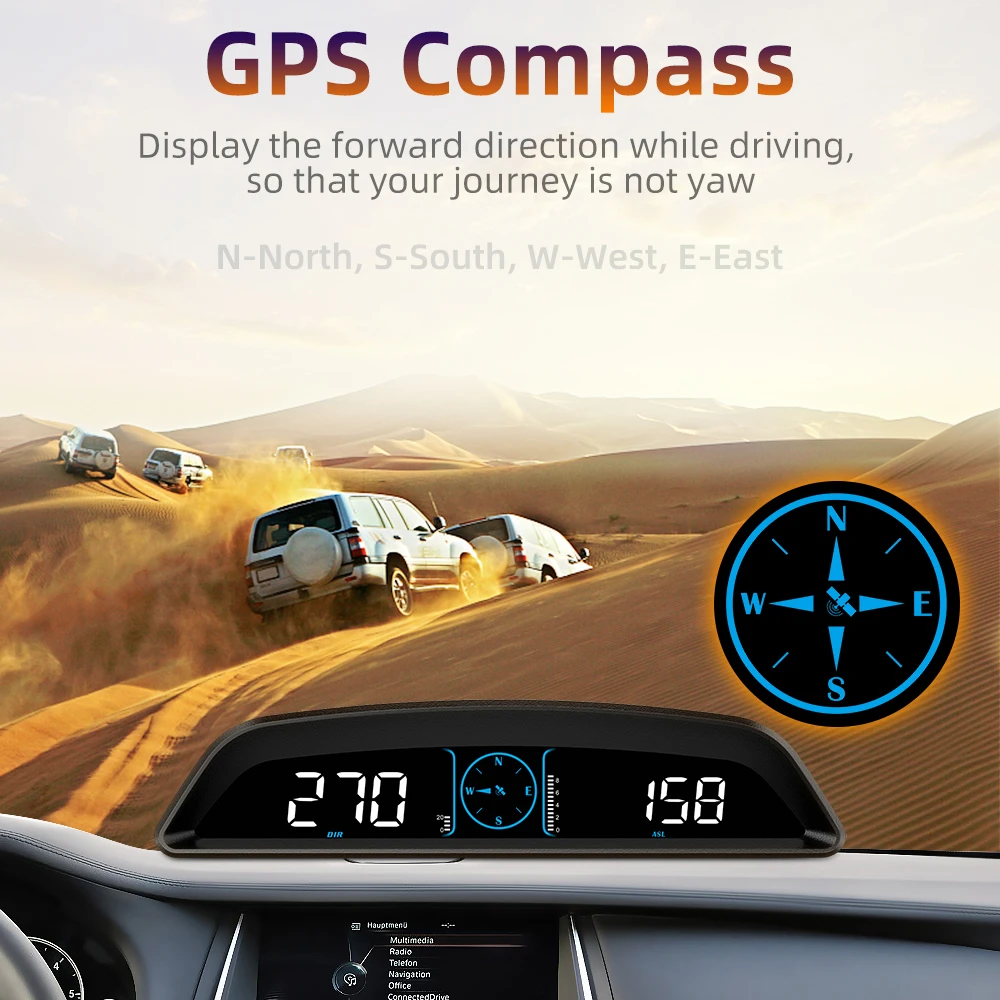 G3 GPS HUD Auto Head Up Display Tachometra Na Doske Počítača Smart Digitálny Budík Meter, a Automobilový Príslušenstvo Cartronics Obrázok 2