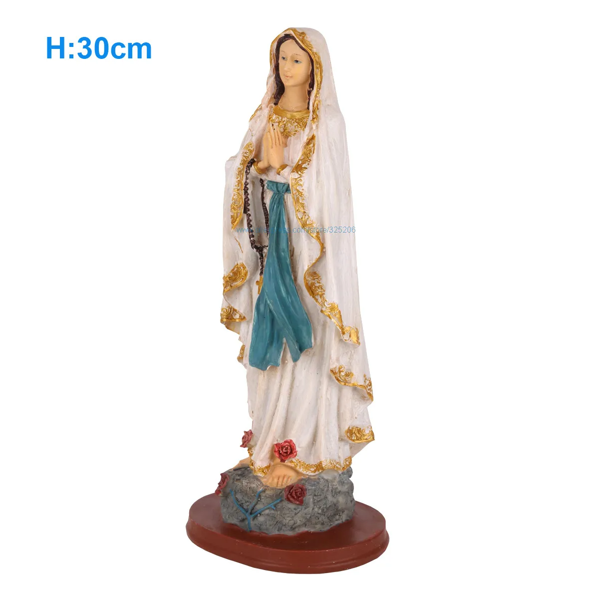 Panna Mária Požehnala Modlí Madonna Socha panny Márie z Lourdes Obrázok Náboženské Katolíckej Suveníry, Darčekové 30 cm 11.8 palcový NOVÉ Obrázok 2