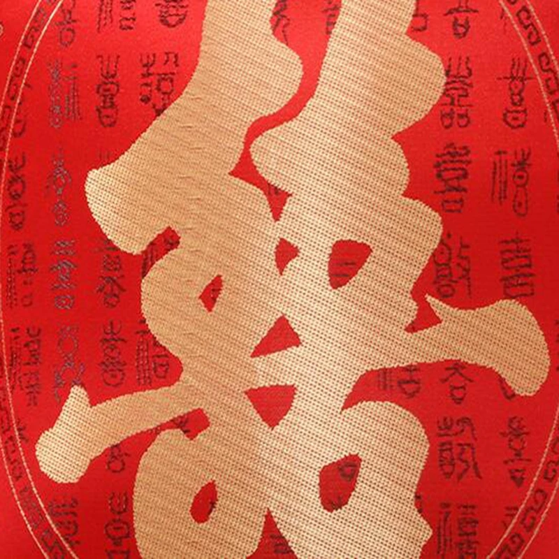 Čínske Červené Vyšívané Vankúše Nový Rok, Valentín, Svadobné Darčeky, Dekoratívne Vankúše Domova Strapce Vankúš Obrázok 4