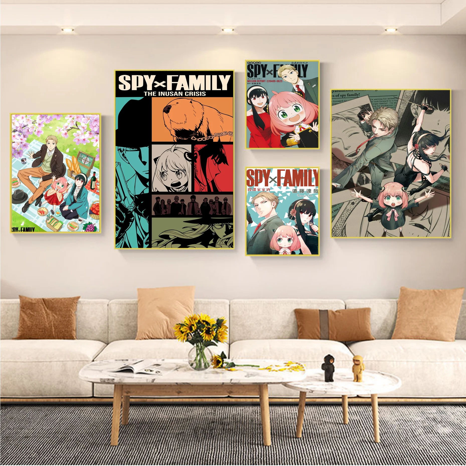 Japonské Anime Spy X Rodiny samolepiace Umenie Plagátu Fantázie Stenu, Nálepky Na Obývacia Izba Bar Dekorácie, Nálepky Nástenné Maľby Obrázok 0