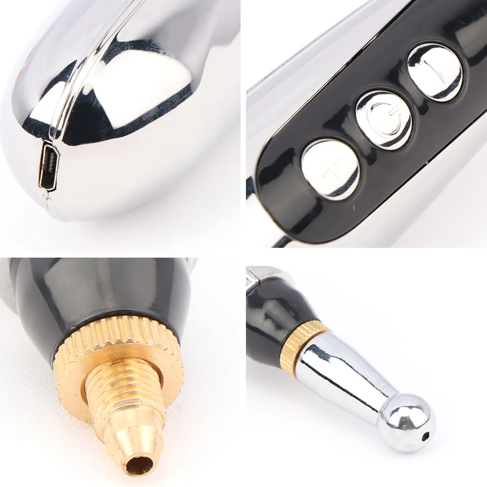 Nabíjateľná Akupunktúrne Pero s USB 9 Gears Meridian Energie, Pulz Celé Telo Acupoints Masáž na zmiernenie Bolesti Terapia Nástroje Obrázok 3