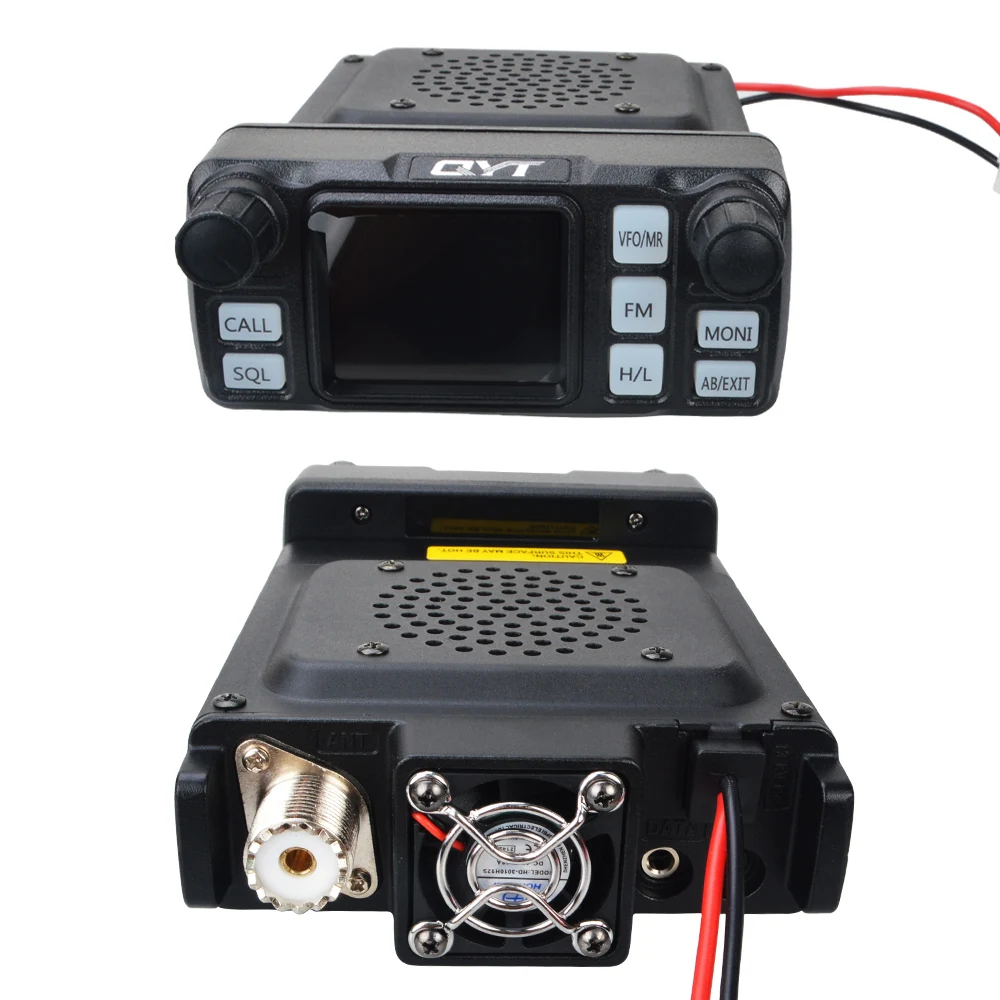 QYT Auto Walkie Talkie KT-5000 VHF UHF Dual Band Mini Farebný Displej Odnímateľný Predný Panel VOX Scrambler Mobile FM Rádio 25W 200Ch Obrázok 1