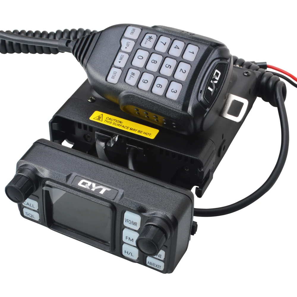 QYT Auto Walkie Talkie KT-5000 VHF UHF Dual Band Mini Farebný Displej Odnímateľný Predný Panel VOX Scrambler Mobile FM Rádio 25W 200Ch Obrázok 3