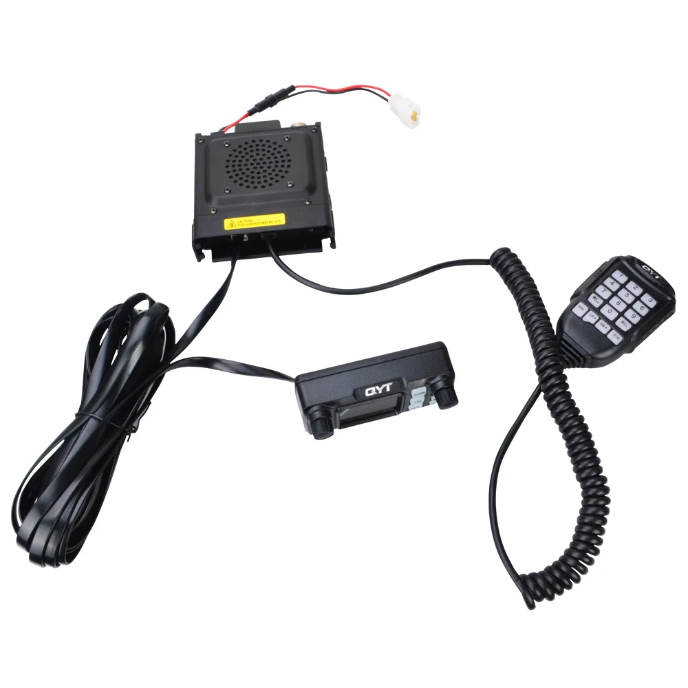 QYT Auto Walkie Talkie KT-5000 VHF UHF Dual Band Mini Farebný Displej Odnímateľný Predný Panel VOX Scrambler Mobile FM Rádio 25W 200Ch Obrázok 4