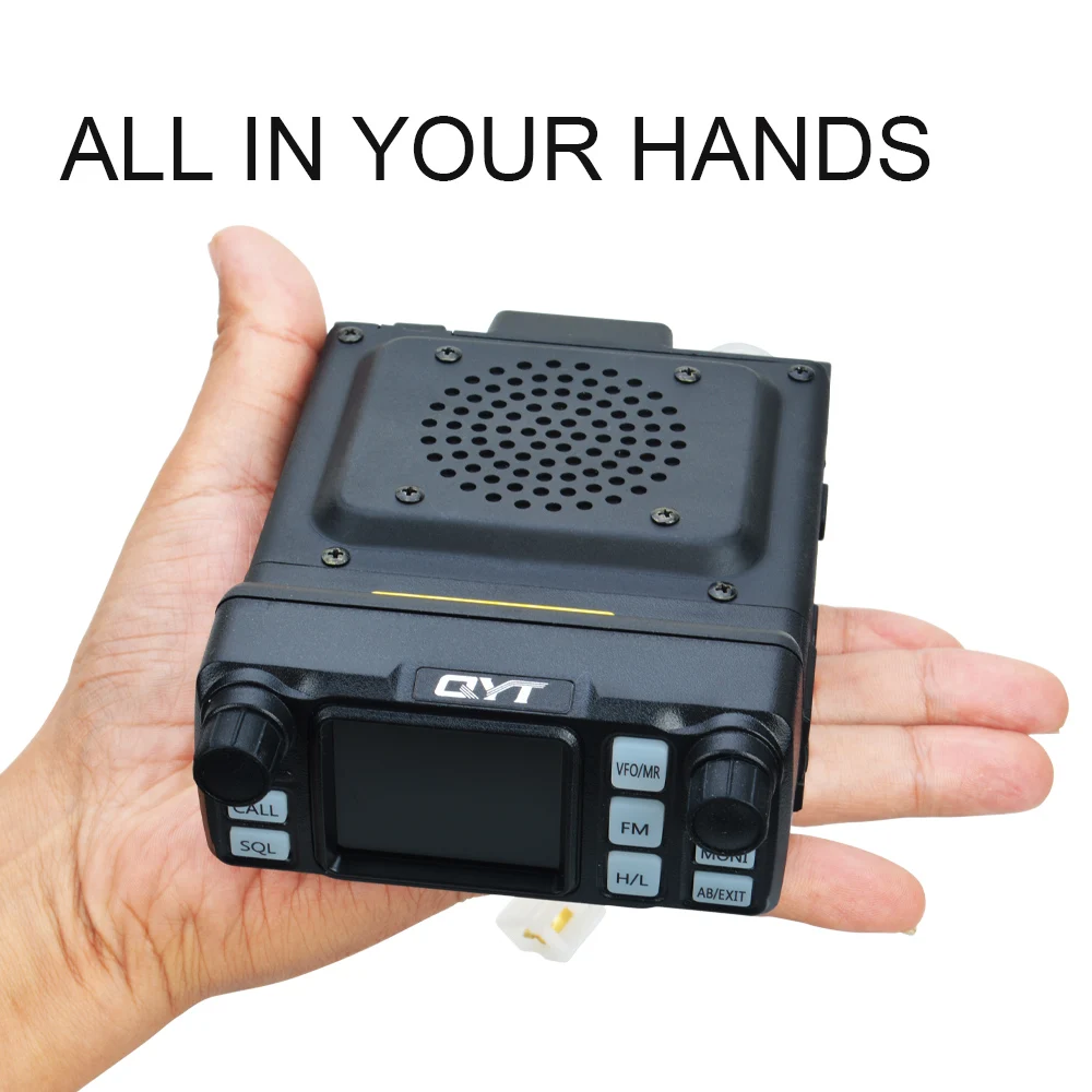 QYT Auto Walkie Talkie KT-5000 VHF UHF Dual Band Mini Farebný Displej Odnímateľný Predný Panel VOX Scrambler Mobile FM Rádio 25W 200Ch Obrázok 5