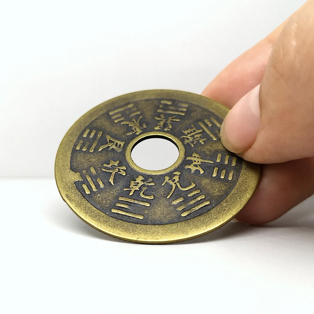 Čínske tradičné antické mince zverokruhu klebety medené mince, šťastie, remeselné antické bronzové zbierky Obrázok 5