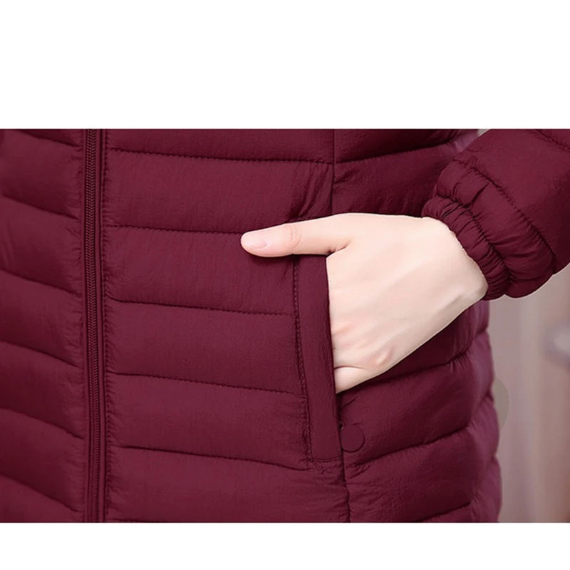 Zimné Ženy Bunda Odnímateľnou Kapucňou Kabát 2022 Nový kórejský Hrubé Bavlna Dole Dlhá Srsť Ženy Slim Teplé Ženské Outwear Topy 6XL Obrázok 5