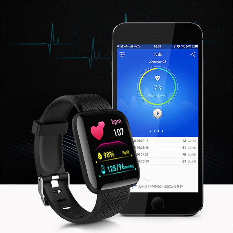 D13 Smart Hodinky Mužov Bluetooth Športové Fitness Tracker Sledovať Ženy Srdcového tepu Nepremokavé Smartwatch Pre Android IOS Obrázok 1