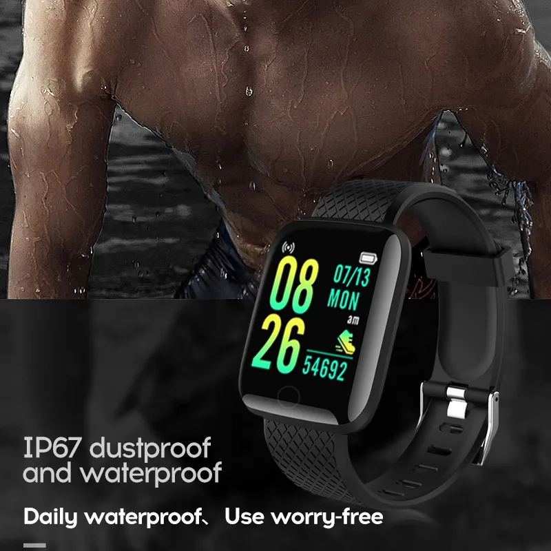 D13 Smart Hodinky Mužov Bluetooth Športové Fitness Tracker Sledovať Ženy Srdcového tepu Nepremokavé Smartwatch Pre Android IOS Obrázok 3