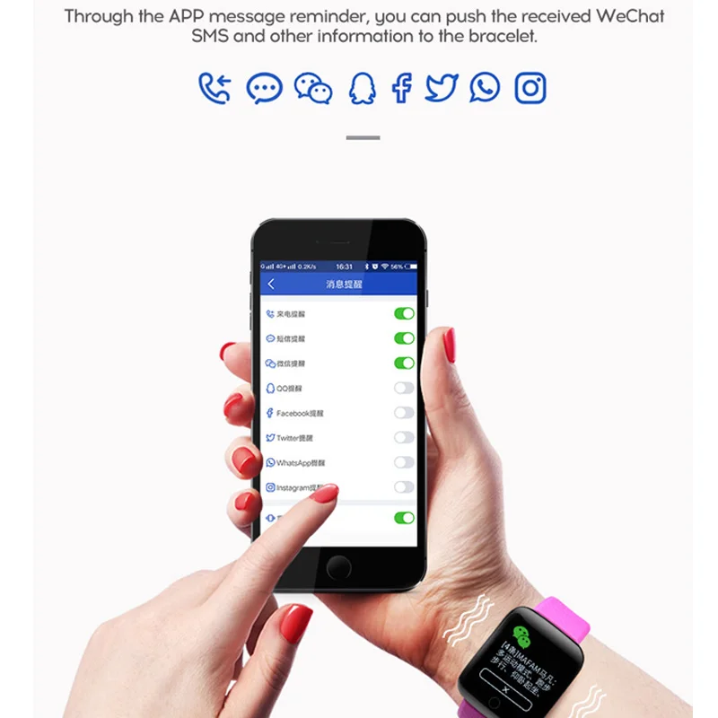 D13 Smart Hodinky Mužov Bluetooth Športové Fitness Tracker Sledovať Ženy Srdcového tepu Nepremokavé Smartwatch Pre Android IOS Obrázok 4