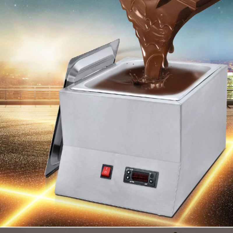 Čokoláda topenia hrnce obchodné jednej horúcej čokolády ponárania topenia stroj valec elektrické teplejšie melter 1 Mreže Obrázok 0