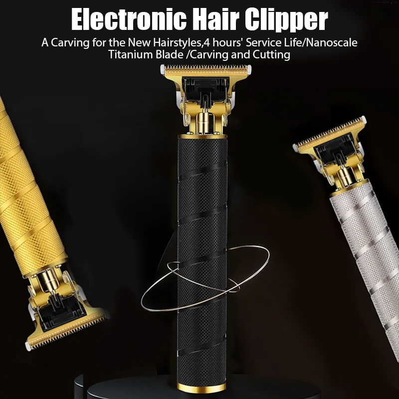 Textový vstup T9 USB Elektrické Hair Clipper Mužov Holiaci strojček Zastrihávač Vlasov Clipper Nabíjateľná Zastrihávač holičstvo, Profesionálny Zastrihávač Brady Obrázok 2
