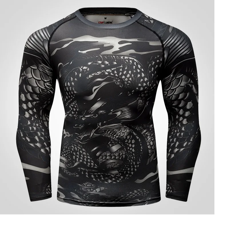 Cody Lundin Nové Módne Mužov Dizajn Digitálna Sublimačná Vytlačené Tričko Fashion Vonkajšie Beh Vyrážka Stráže Dlhý Rukáv Obrázok 2
