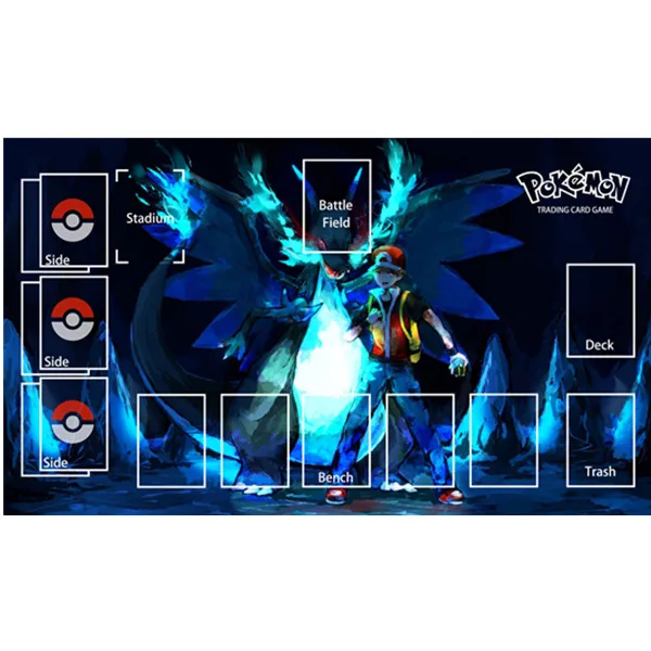 Anime Pokémon Greninja Rayquaza Charizard Umbreon Victini Chespin Mewtwo série PTCG karty pad hry mat hračka darček Obrázok 1