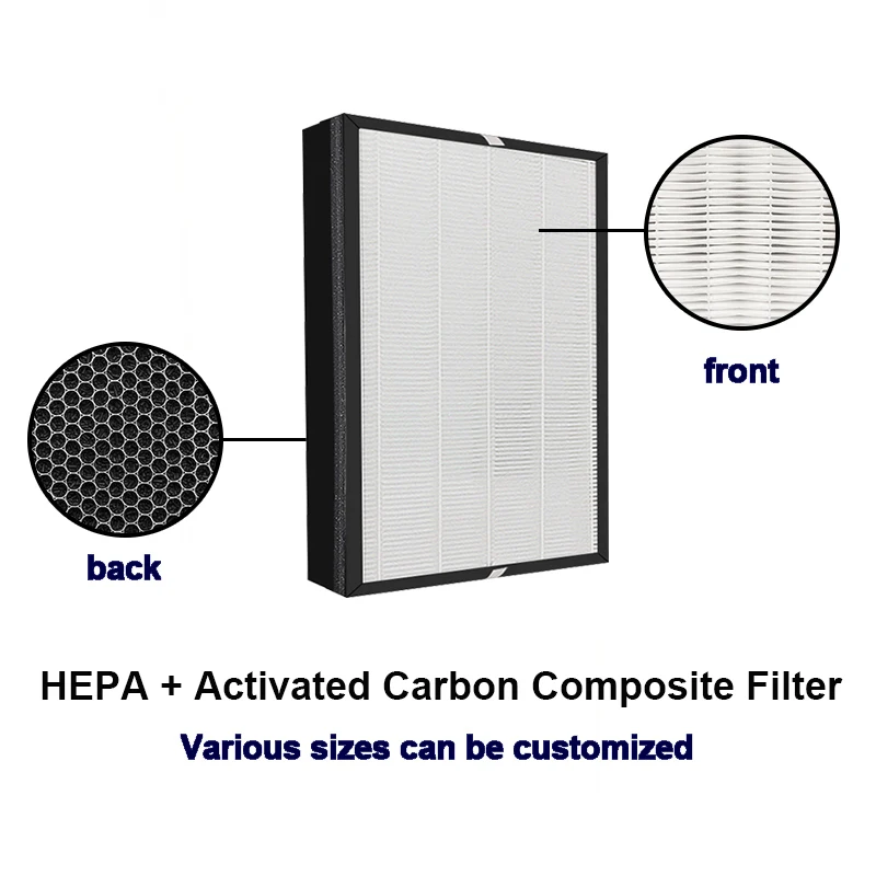 Náhrada Za Delonghi AC150 Čistička Vzduchu Filter HEPA H13 A Aktivovaný Uhlík Kompozitné Filter Filter Deodorization Obrázok 1