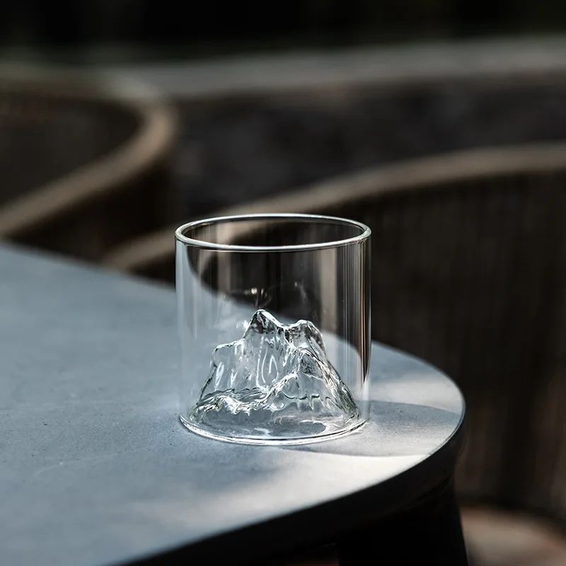 Horský Ľadovec Whisky Sklo Pohár Whisky-pohár Vodky Pohár Vína XO Koktaily Shot Glass Guanshan Fuji umelecké Diela Transparentné Obrázok 2