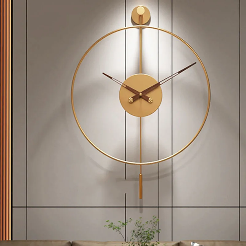 Veľké Dekoračné Nástenné Hodiny Moderný Dizajn Obývacia Izba Módne Zlaté Nástenné Hodiny Nezvyčajné Spálňa Relojes De Porovnanie Sledovať Domov Obrázok 0