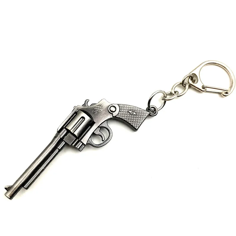 Hra Keychain Šperky Zbraň Zbraň Model Kovový Prívesok Prívesok Na Módne Chaveiro Taška Kľúča Vozidla Držiaky Pre Deti, Mužov, Šperky Obrázok 1