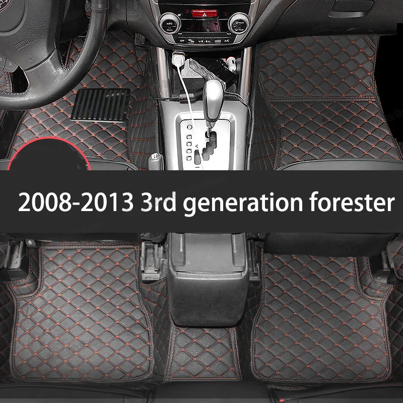 kožené auto podlahové rohože pre subaru forester 2008 2009 2010 2011 2012 2013 SH interiérové doplnky koberec kryt nohy matten koberec Obrázok 0