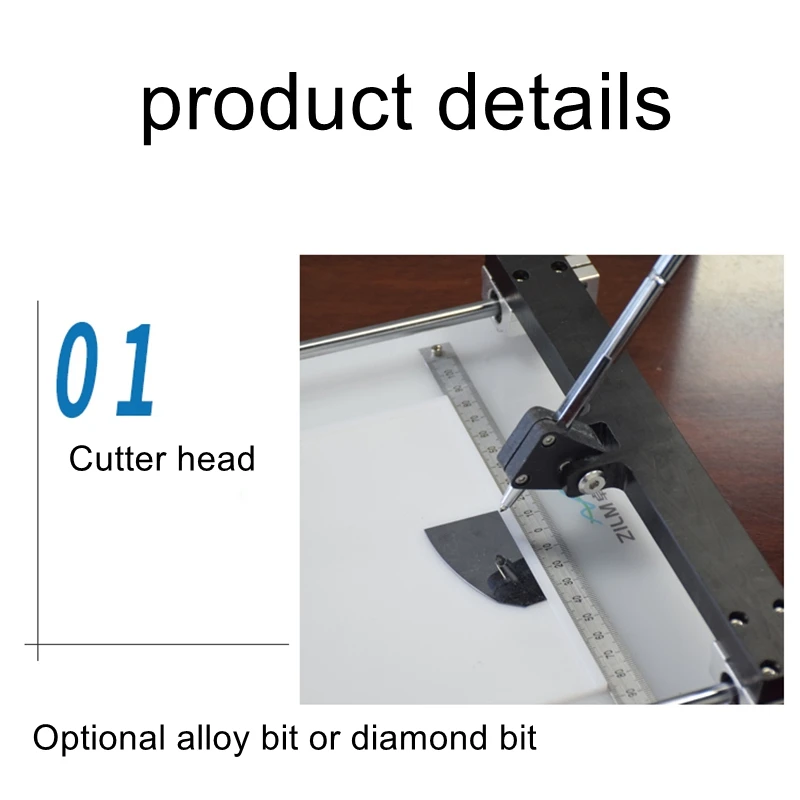 Laboratórne dicing stroj Diamond zdvih sklo prenosné krájanie nástroj silikónového plátku čipu oblátka oblátka rezného nástroja Obrázok 3