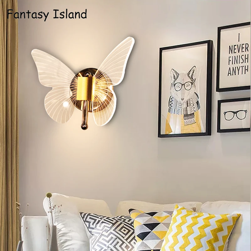 Nordic transparentné akrylátové zlaté nástenné svietidlo svetlo luxusné nástenné svietidlo obývacia izba, spálňa, schodisko, chodby tvorivé LED lampa Obrázok 5