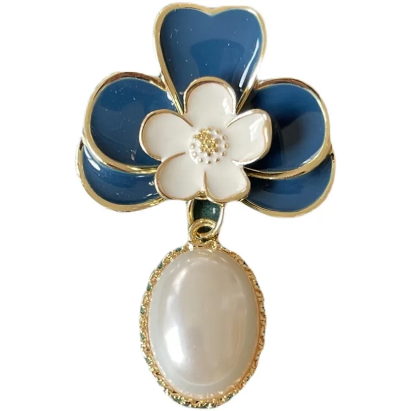 Retro Slávny Luxusné Značky Dizajnér Brošňa Vysokej Kvality Veľká Perla Šperky, Brošne Kolíky Broach Pre Ženy Sveter Šaty Obrázok 4