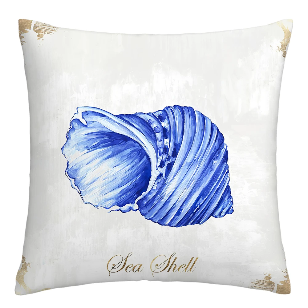 Modrá seahorse coral hviezdice obliečky na vankúš sofa vankúš domáce dekorácie môžu byť prispôsobené pre vás jesenné dekorácie Obrázok 4