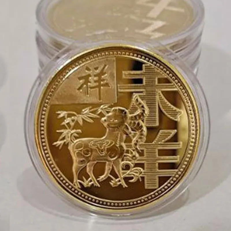 2022 Nový Rok Zlaté Mince Je Dvanásť Zodiac Tiger Pamätné Mince Kolekcie Darček Dekoračné Mince Zber Dekorácie Tovaru Obrázok 2