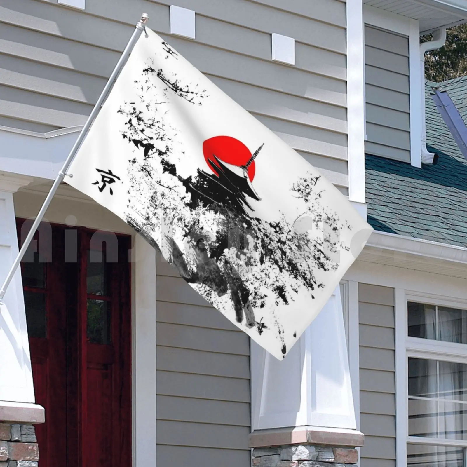 Kyoto, Japonsko Staré Kapitálu Vlajka Auto Vlajkou Zábavné Japonsko Japonské Kyoto Tokyu Svätyne Chrámu Origami Karate Obrázok 2