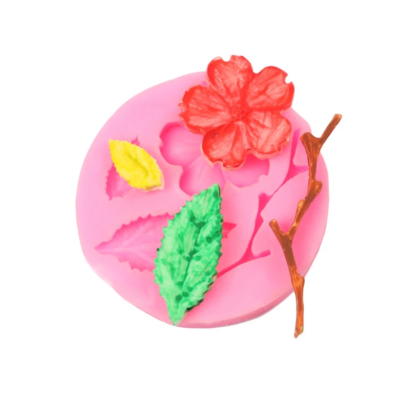 1PC 3D Kvet Silikónové Formy Čokoládový Tortu Formy na Pečenie Non-stick A Tepelne-odolné Kuchyňa Ručné Nástroje Gumpaste Formy Obrázok 4