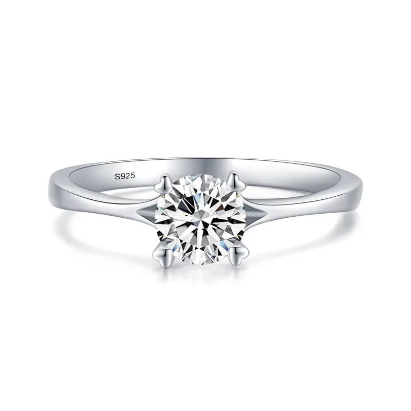 2022 októbra Colloctions Strieborné Šperky, Vintage Fialová Crystal Pár Svadba Strieborné Prstene pre Ženy Obrázok 3