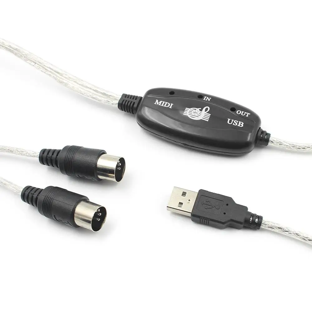 MIDI USB-OUT Kábel Rozhrania Adaptér pre Klávesnicu Elektronické Bicie Hudobné Converter PC Hudby Klávesnice MIDI USB Kábel Obrázok 4