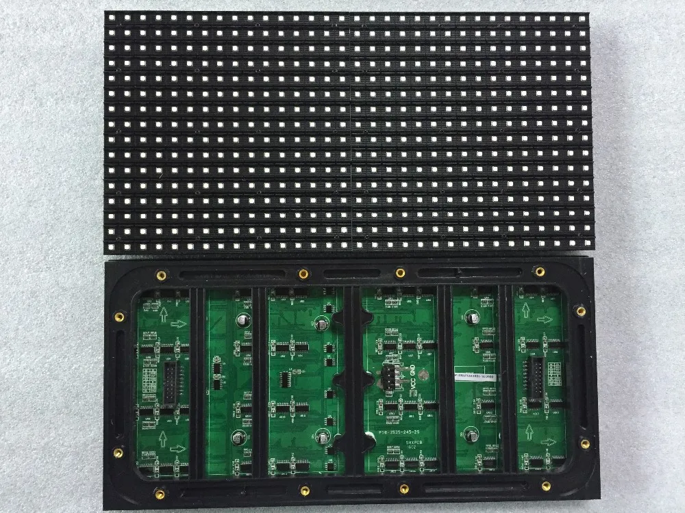 P10 vonkajšie full farebné led displej panel,32 * 16 pixelov, 320 mm * * 160mm veľkosť, 1/2 scan,smd 3 v 1,10 mm rgb rada,p10 led modul Obrázok 1
