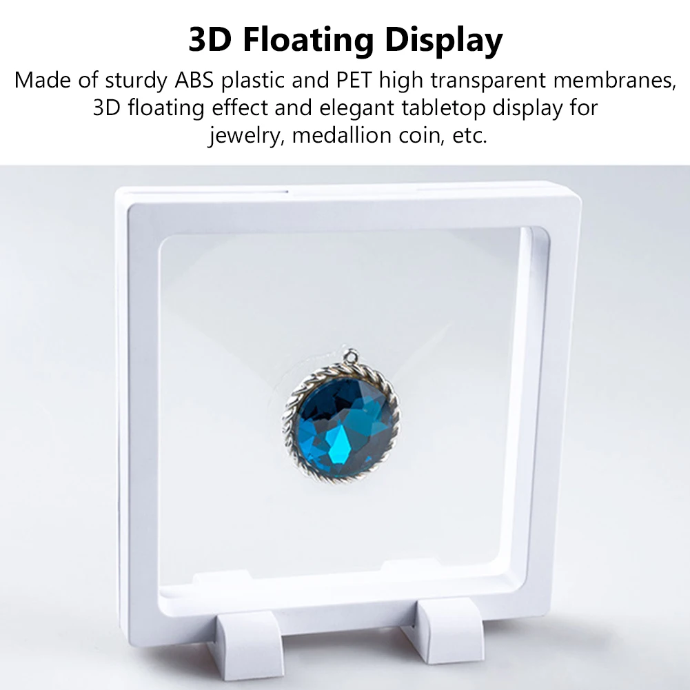 1PC Výzvou Mince Displeja, Stojan 3D Albumy Plávajúce Transparentné Telefón Prípade Šperky Vzor Vojenské Medaila Stojana Rámu Obrázok 2