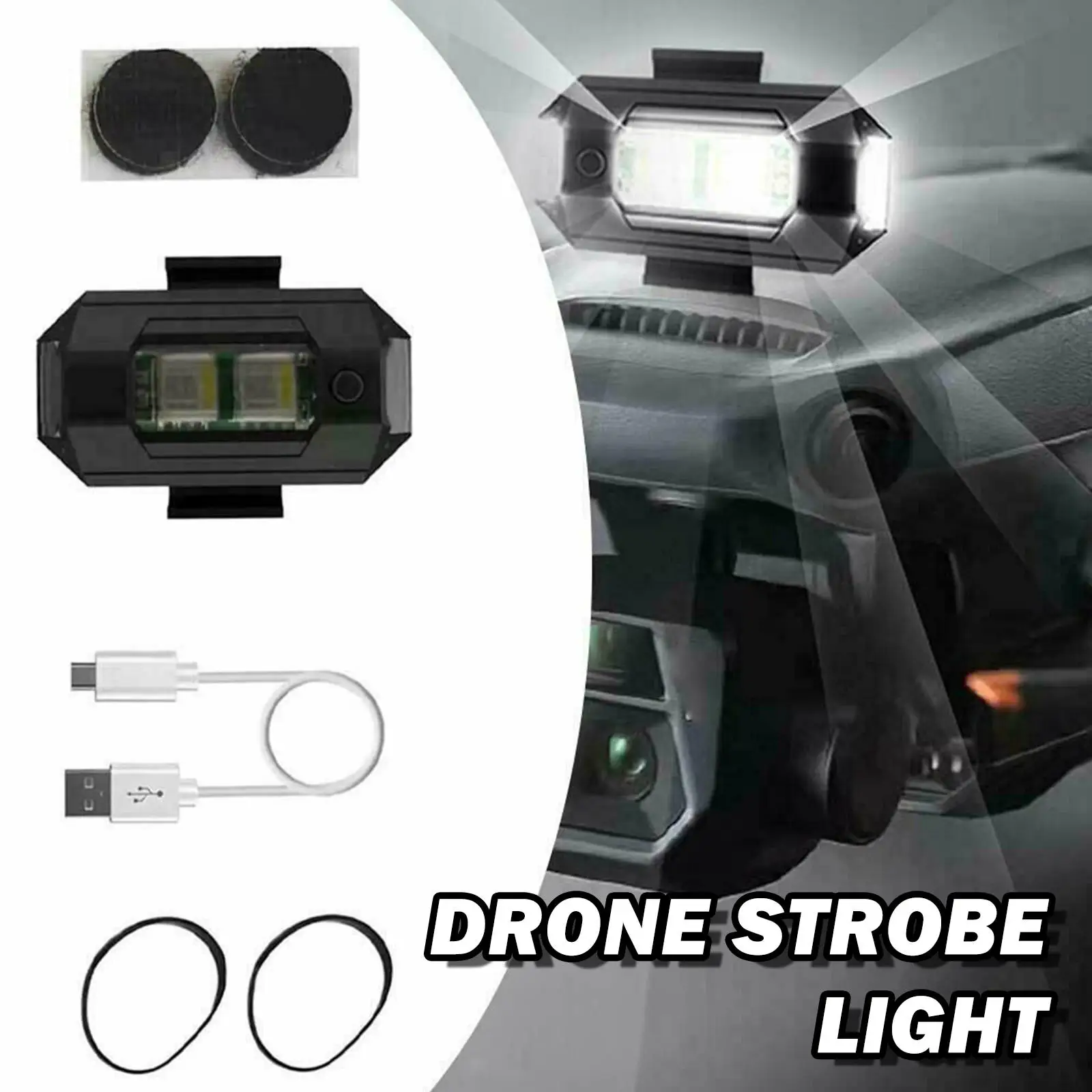 7 Farby Drone Strobe Light USB LED Anti-Kolízie Bicykli Chvost /Model Lietadla Lietanie v Noci Mini Signál Blikajúce Výstražné Svetlo Obrázok 2