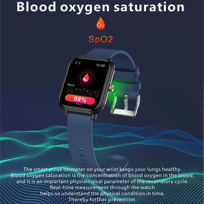 Q9 PRO Nový Inteligentný Náramok Sledovať v Reálnom Čase Teploty Srdcovej frekvencie Kyslíka v Krvi, Monitorovanie Zdravia Ovládanie Hudby Športové Óda Počasie Obrázok 3
