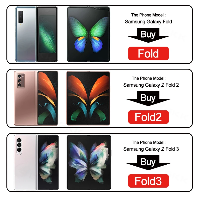 GKK Maľované Tvrdeného Skla Telefón puzdro Pre Samsung Galaxy Z Fold 2 3 5 G Luxusné Lode Pevný Kryt Pre Samsung Z Fold 2 3 5G Prípade Obrázok 5