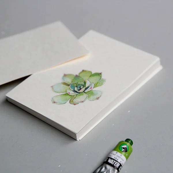 Na akvarelový papier prázdne DIY Pohľadnicu papier ručne maľované pohľadnice bieleho kartónu mládež domáce cartoon karty Obrázok 3