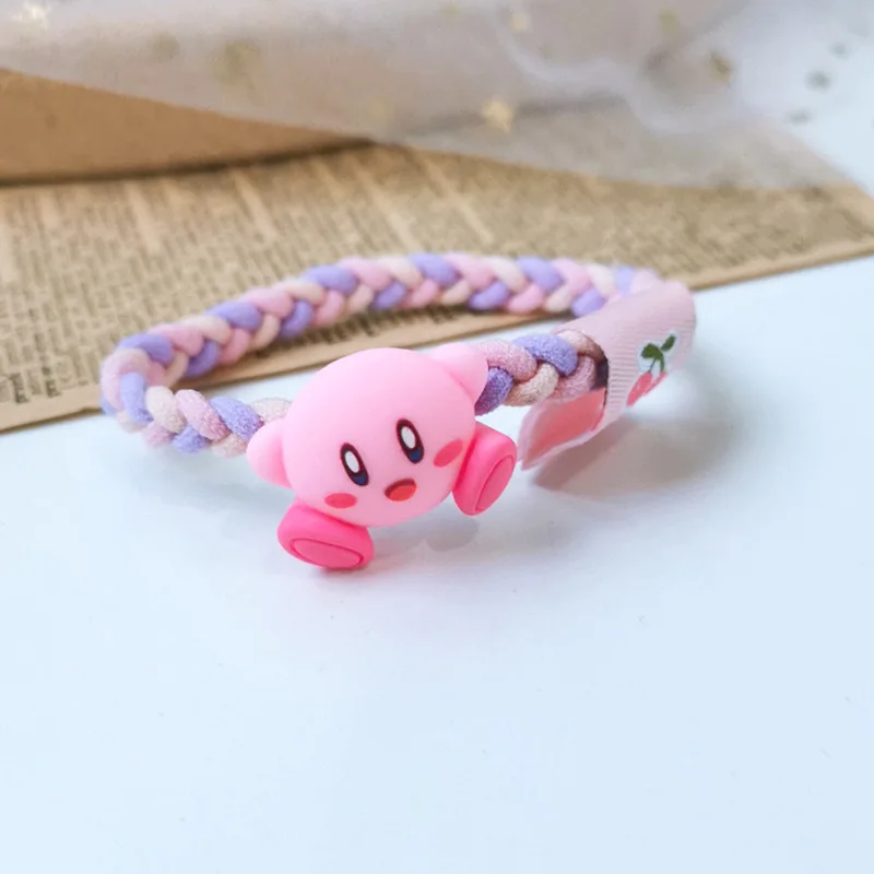 Nové Hry Kirby Vlasy Lano pre Deti Anime Postavy Kirby Waddle Dee Doo Roztomilý gumička Náramok Vlasy Príslušenstvo Kawaii Dary Obrázok 5