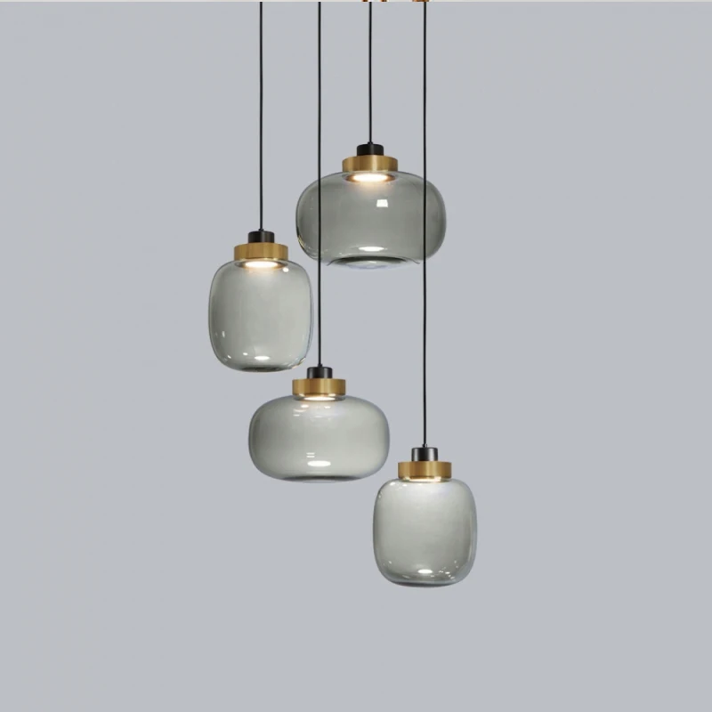 Nordic LED Prívesok, Svetelný Dizajnér Sklo Spálňa Posteli Visí Minimalistický Moderná Reštaurácia, Bar študovňa Tvorivé Dekor Lampa Obrázok 2